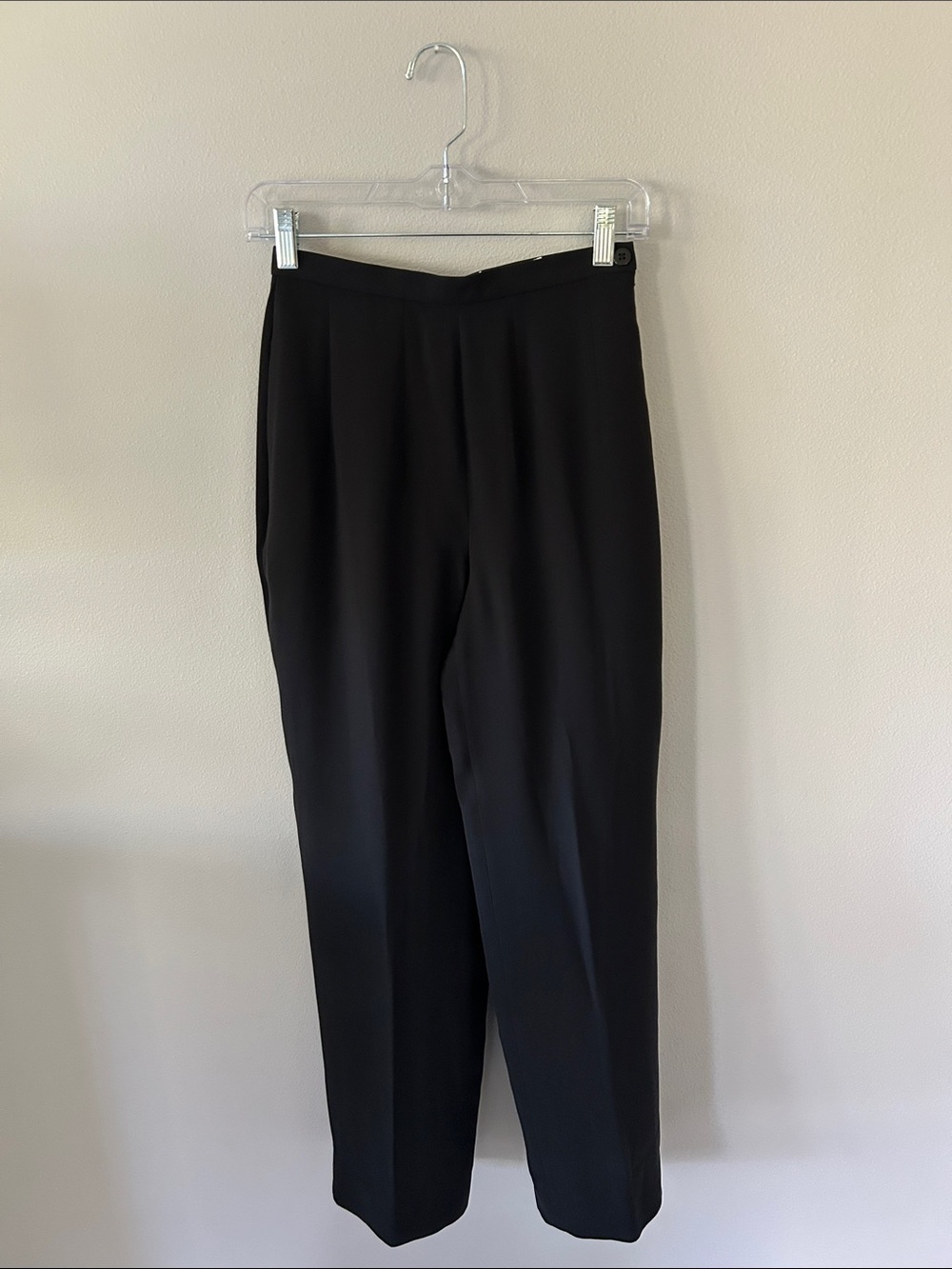 Giorgio Armani Vintage Black Tailored Straight Leg Dress Pants Size 38